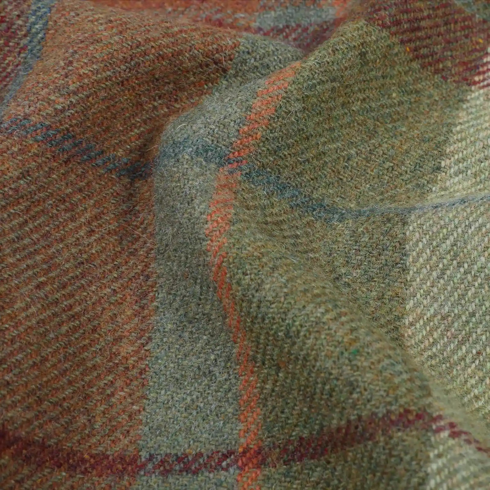 Karin Plaid Pure Wool Thermal Pleated Curtains