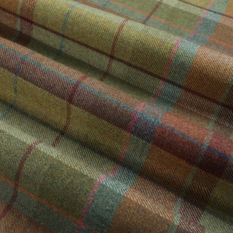 Karin Plaid Pure Wool Thermal Pleated Curtains