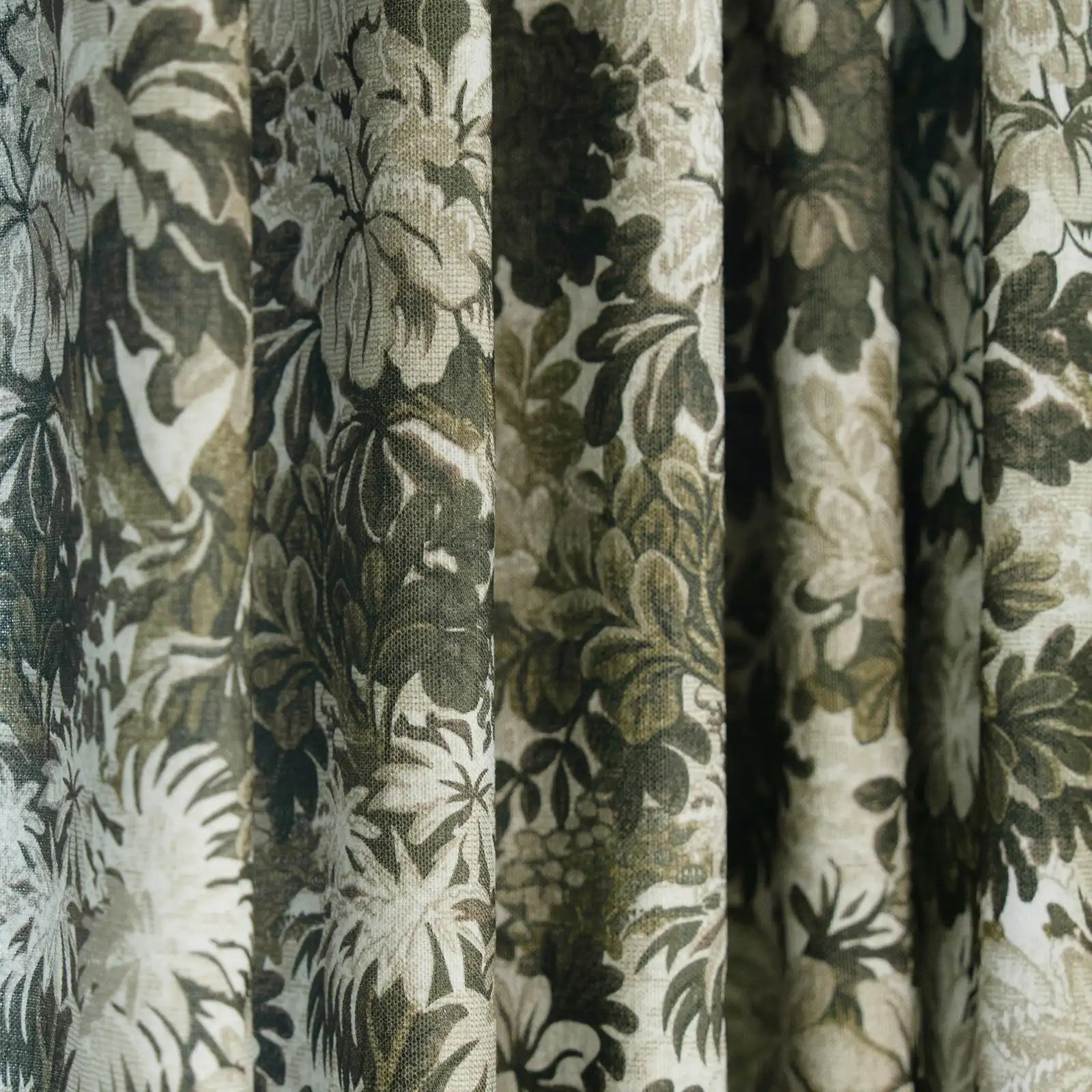 Britt Bengoechea x TWOPAGES Cottage Floral Printed Linen Cotton Pleated Curtains
