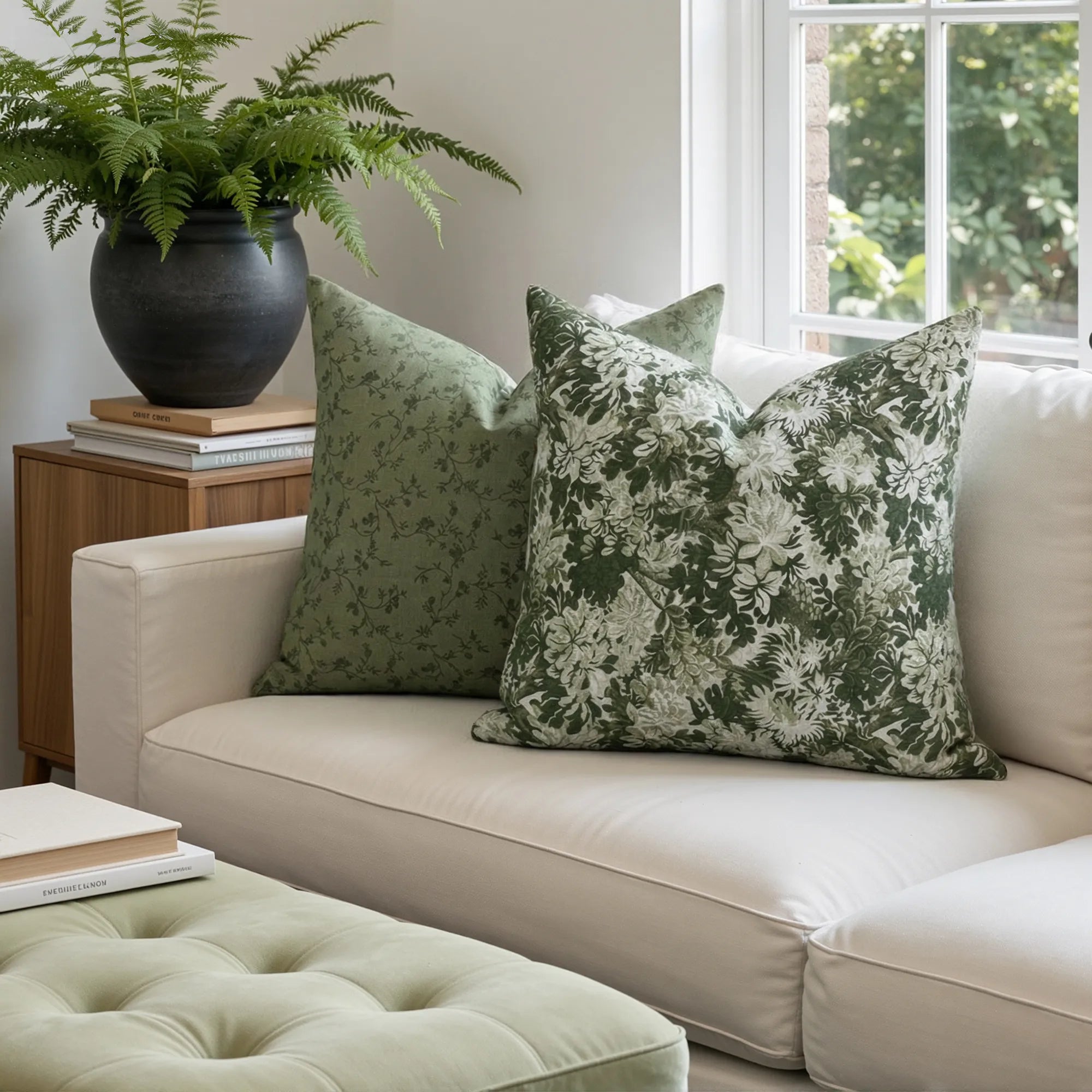 Britt Bengoechea Print Linen Cotton Pillow Cover