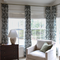 Britt Bengoechea Floral Print Linen Cotton Drapery Pleated-?-TWOPAGES CURTAINS