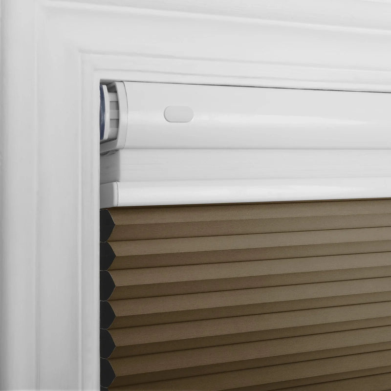 Aura No-Drill Day Night Blackout Cellular Window Blinds Cordless