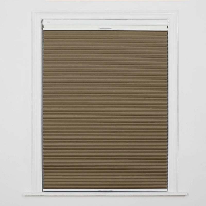 Aura No-Drill Day Night Blackout Cellular Window Blinds Cordless