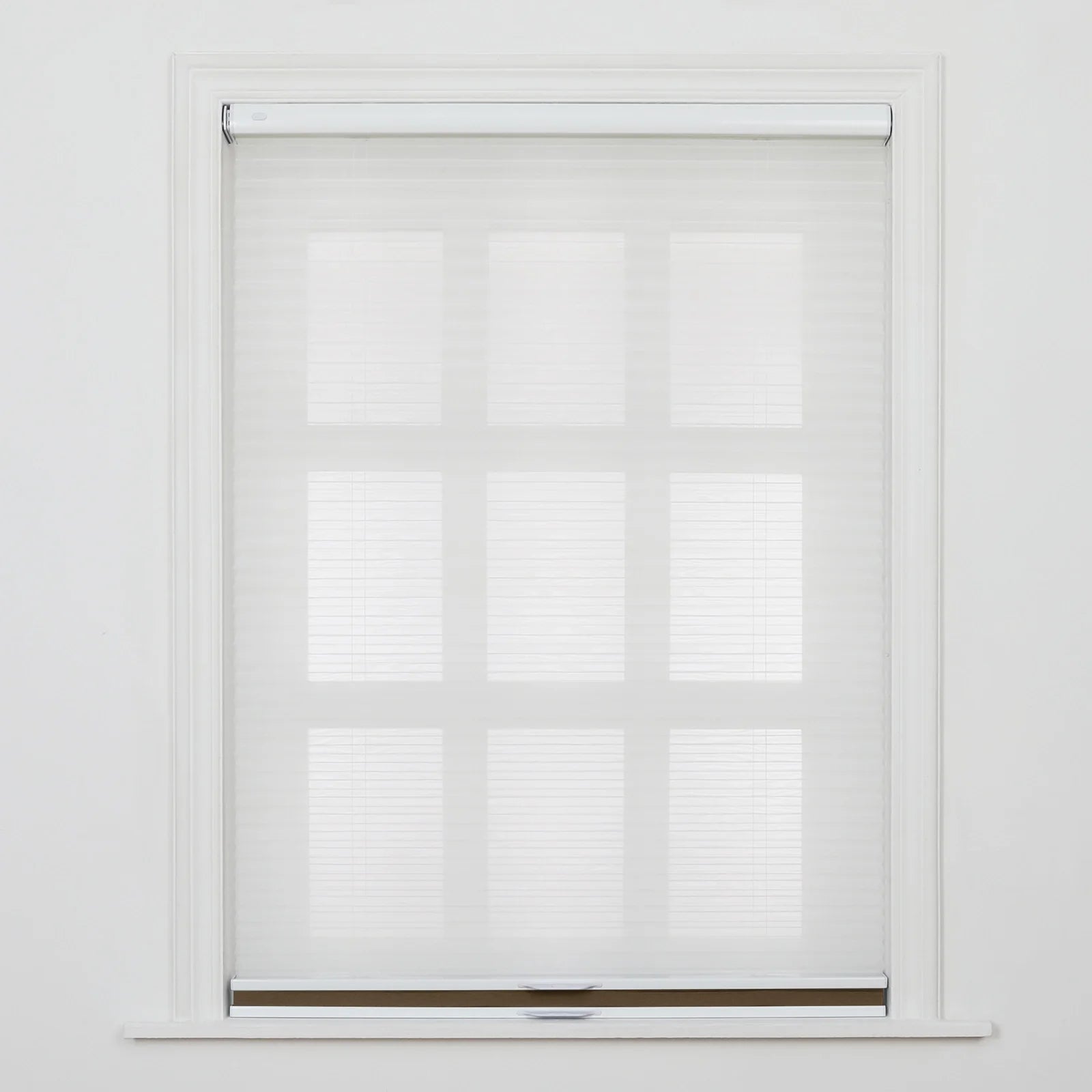 Aura No-Drill Day Night Blackout Cellular Window Blinds Cordless