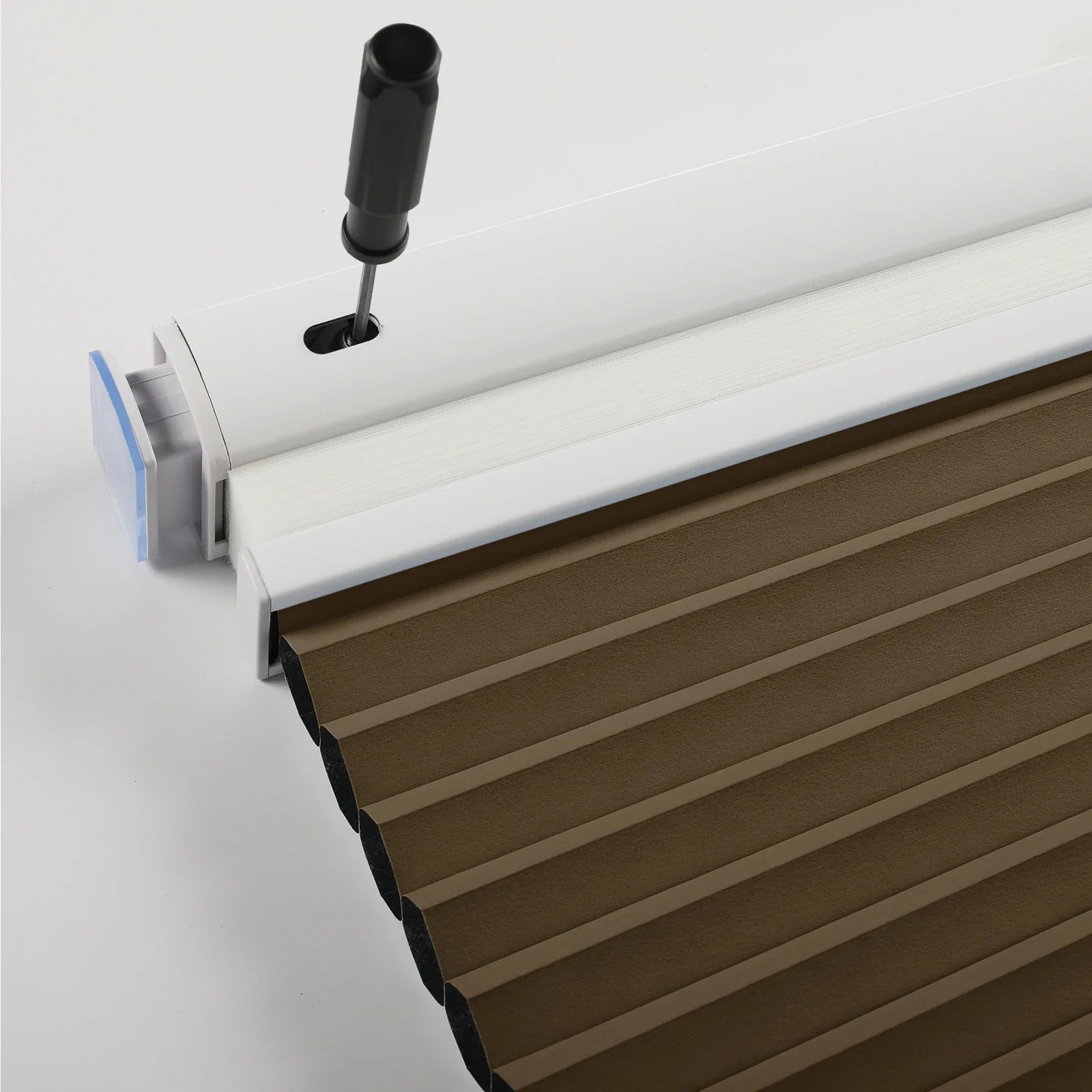 Aura No-Drill Day Night Blackout Cellular Window Blinds Cordless