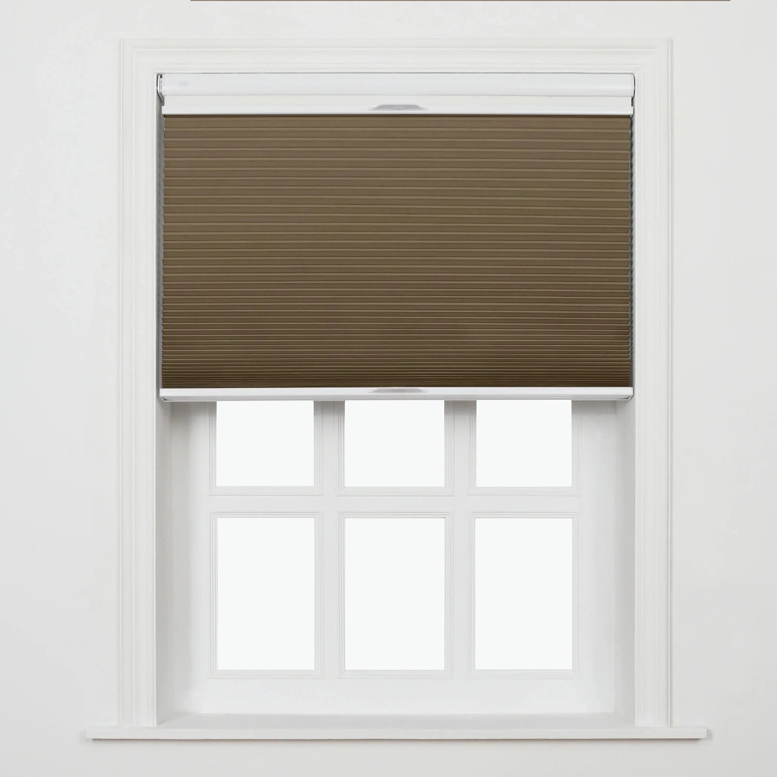 Aura No-Drill Day Night Blackout Cellular Window Blinds Cordless
