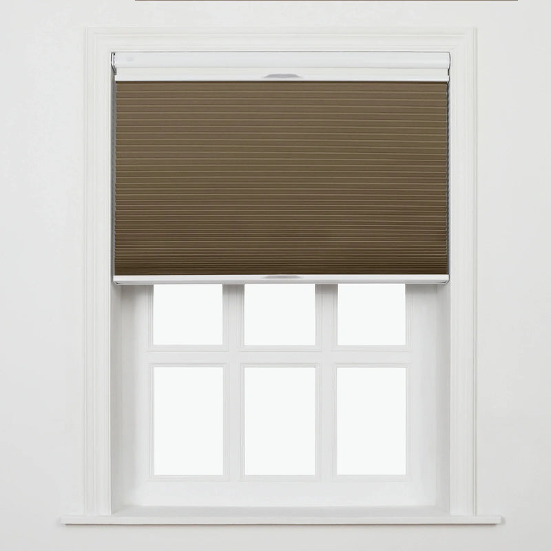 Aura No-Drill Day Night Blackout Cellular Window Blinds Cordless