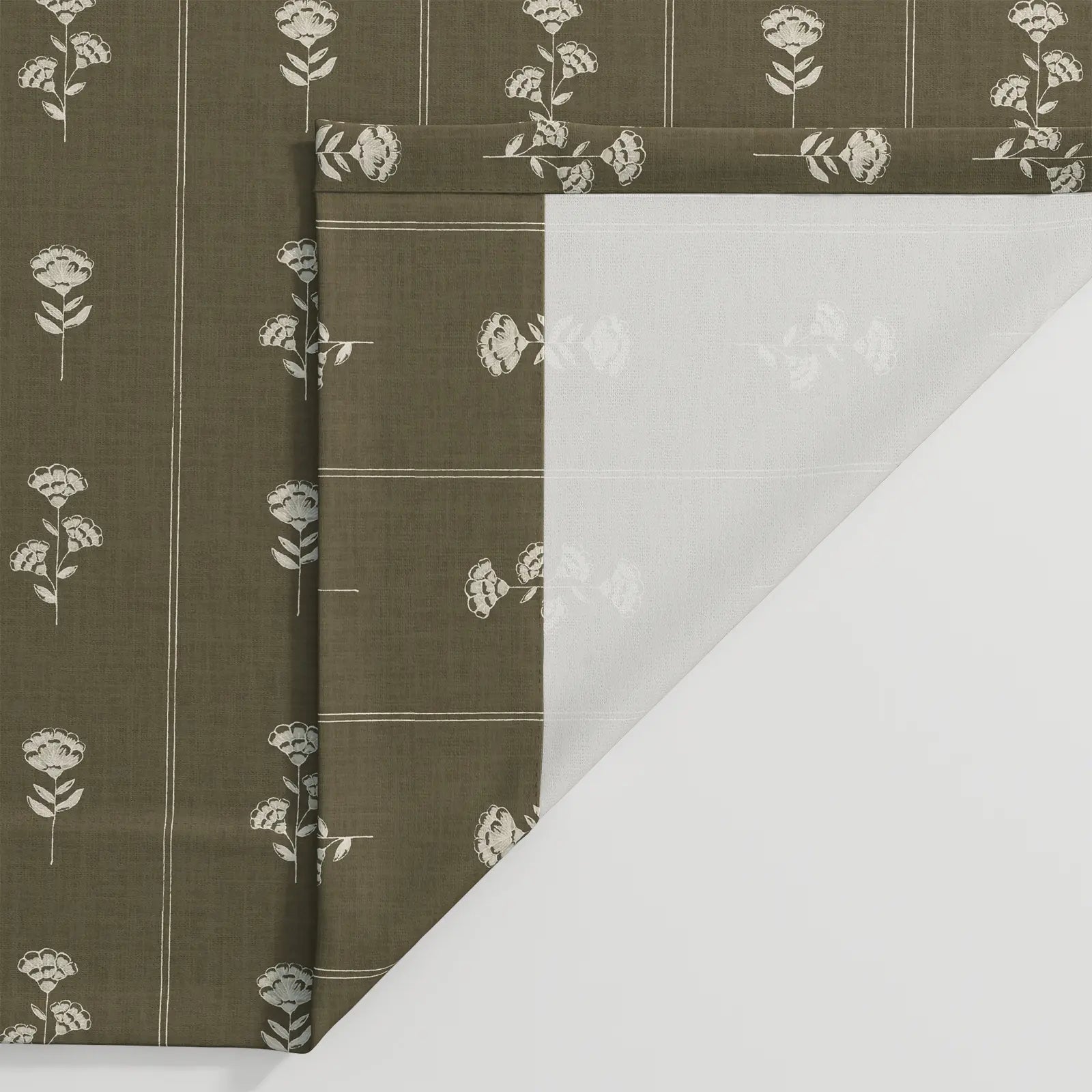 Jyll Mackie x TWOPAGES Refined Patterned Cotton Pleated Curtains