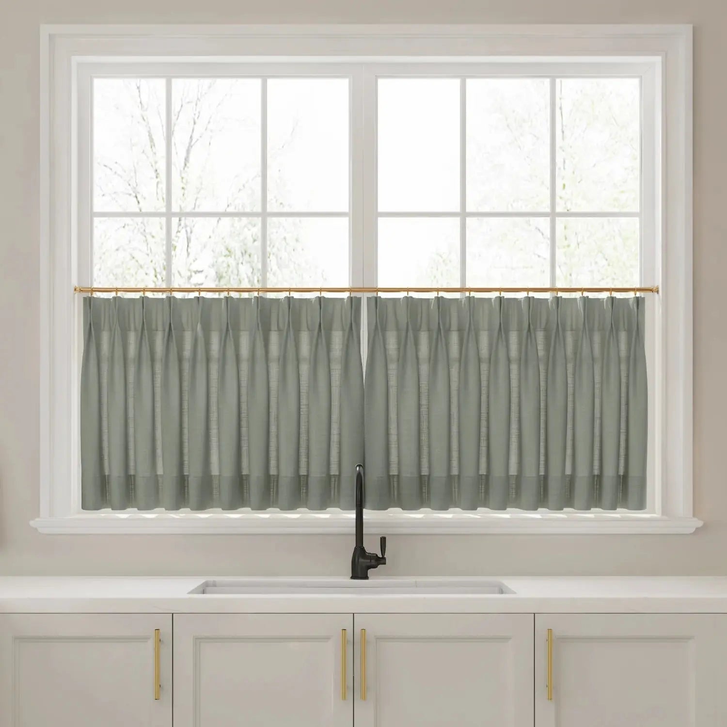 Liz Linen Pleated Cafe Curtains?-TWOPAGES