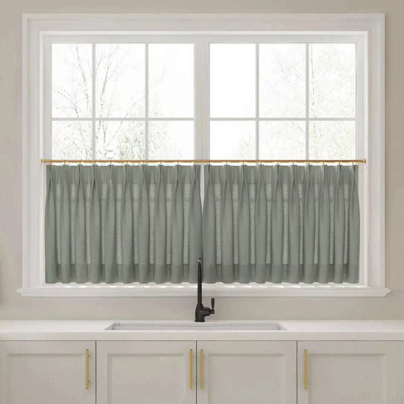 Liz Linen Pleated Cafe Curtains?-TWOPAGES