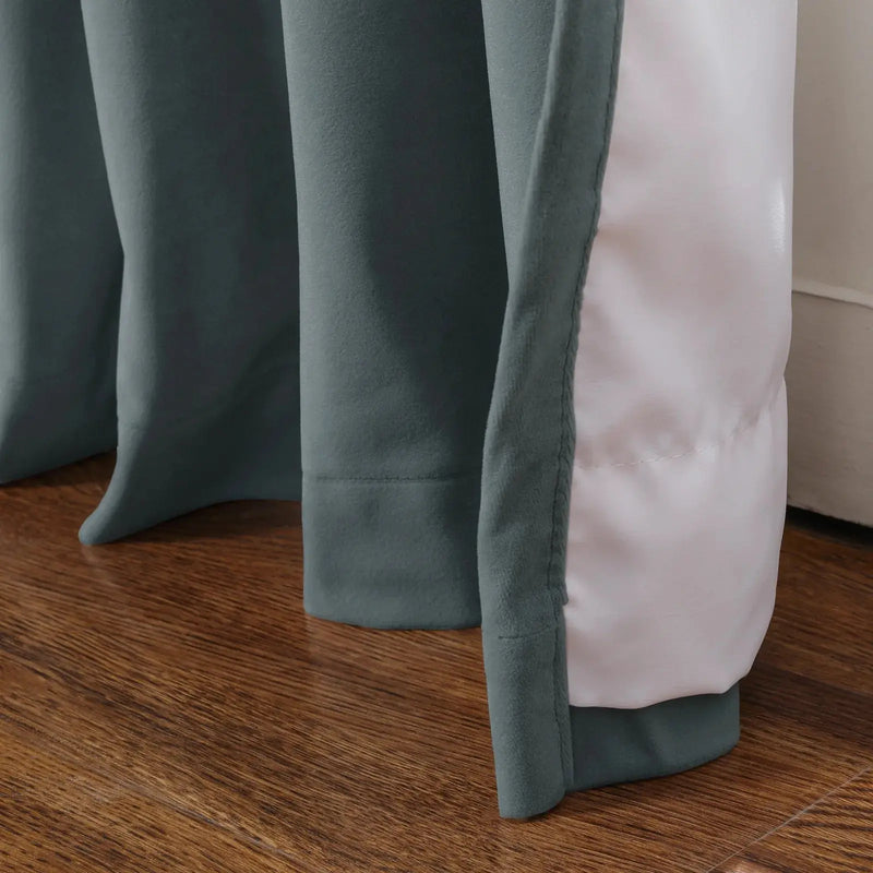 Tavis Premium Velvet Curtain Pleated-?-TWOPAGES