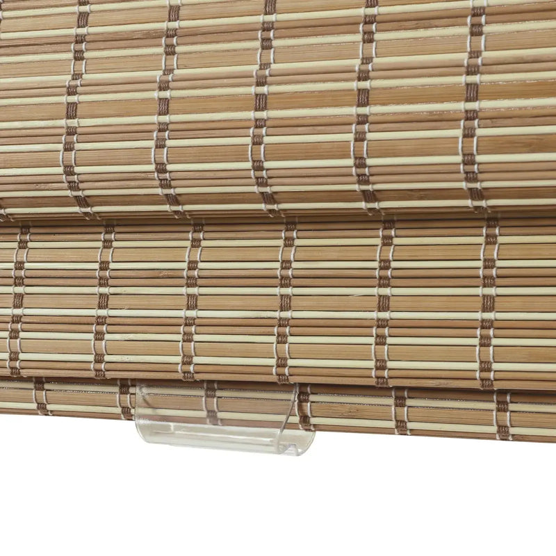Sybil Bamboo Roman Blind - Dark Khaki TWOPAGES CURTAINS