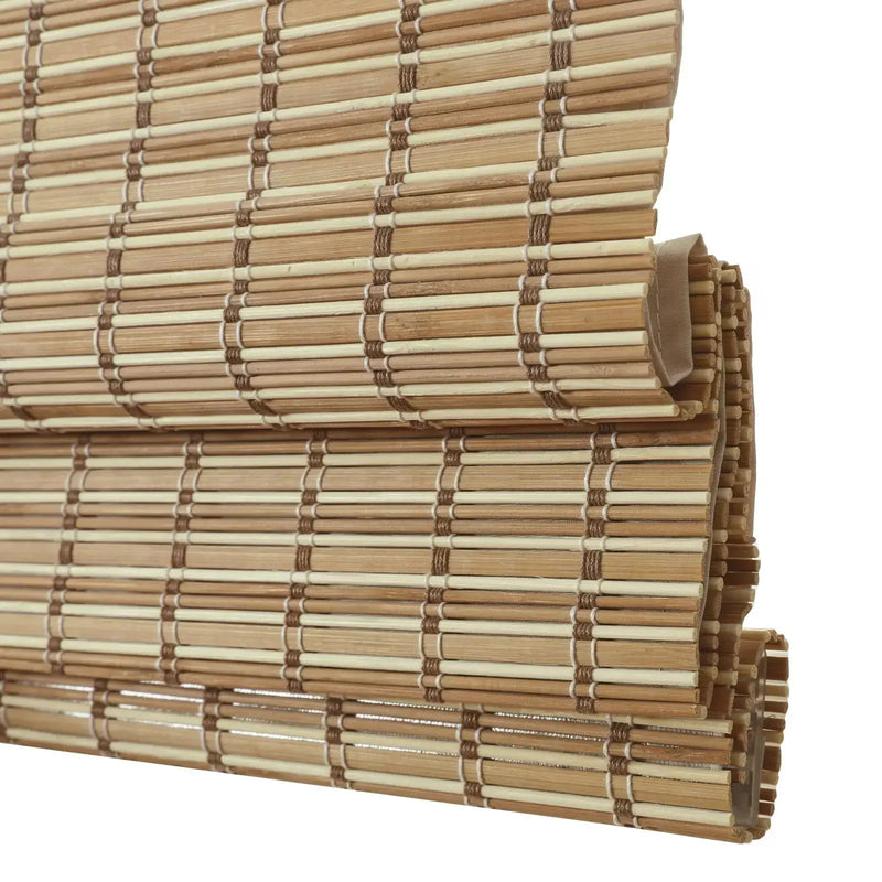 Sybil Bamboo Roman Blind - Dark Khaki TWOPAGES CURTAINS