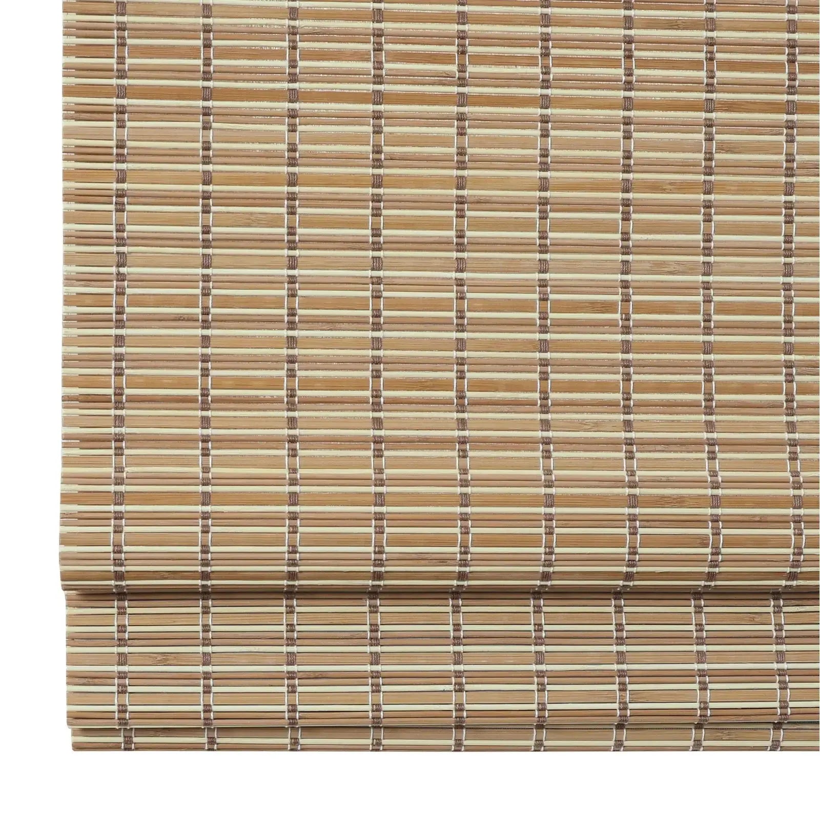 Sybil Bamboo Roman Blind - Dark Khaki TWOPAGES CURTAINS