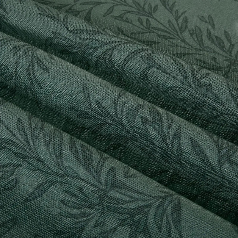 Sara Le Print Linen Pleated Cafe Curtains -TWOPAGES