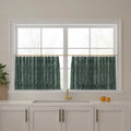 Sara Le Print Linen Pleated Cafe Curtains?-TWOPAGES