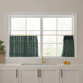 Sara Le Print Linen Pleated Cafe Curtains?-TWOPAGES