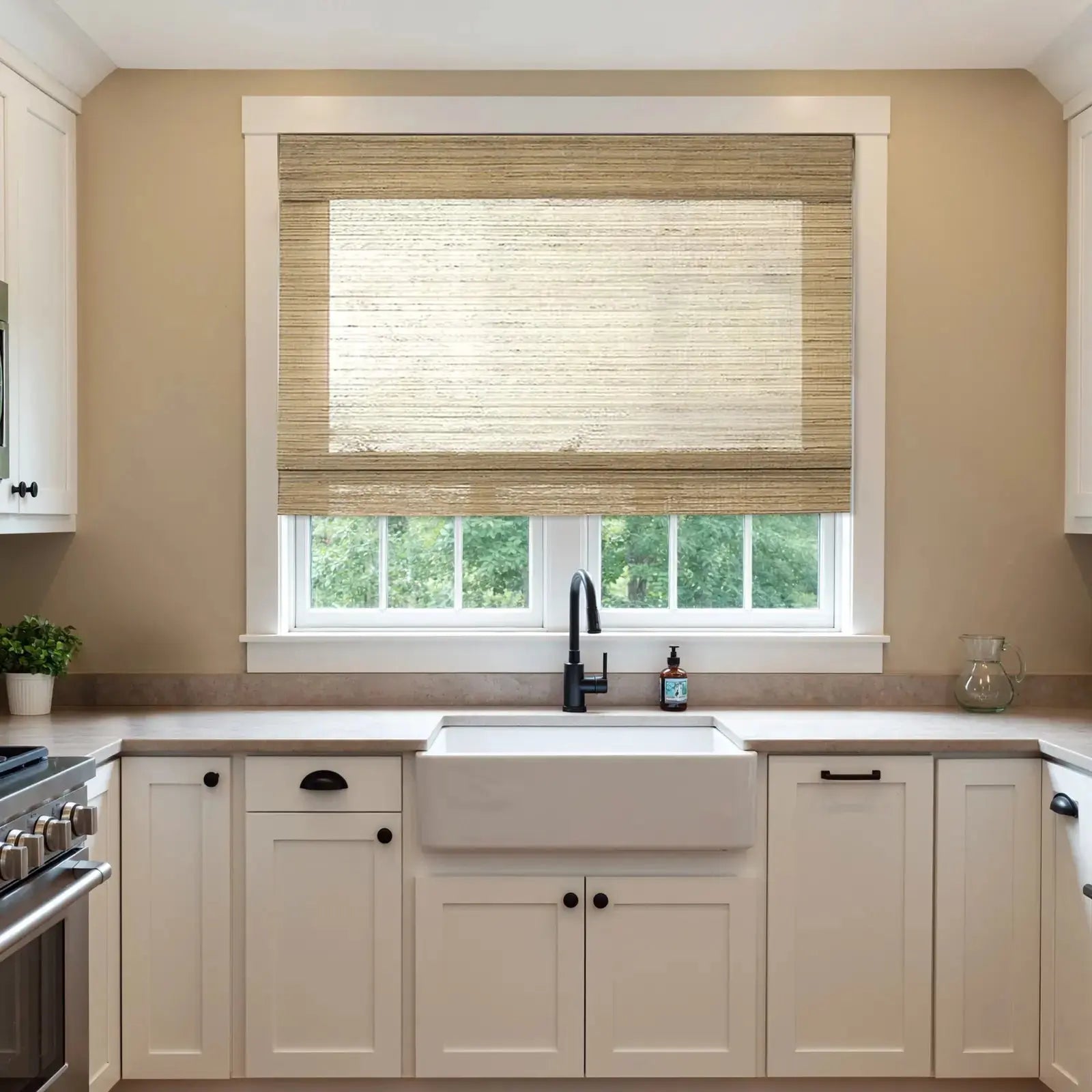 Rae Natural Ramie Jute Woven Wood Blinds - Series M?-TWOPAGES CURTAINS