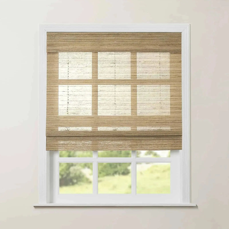 Rae Natural Ramie Jute Woven Wood Blinds - Series M?-TWOPAGES CURTAINS