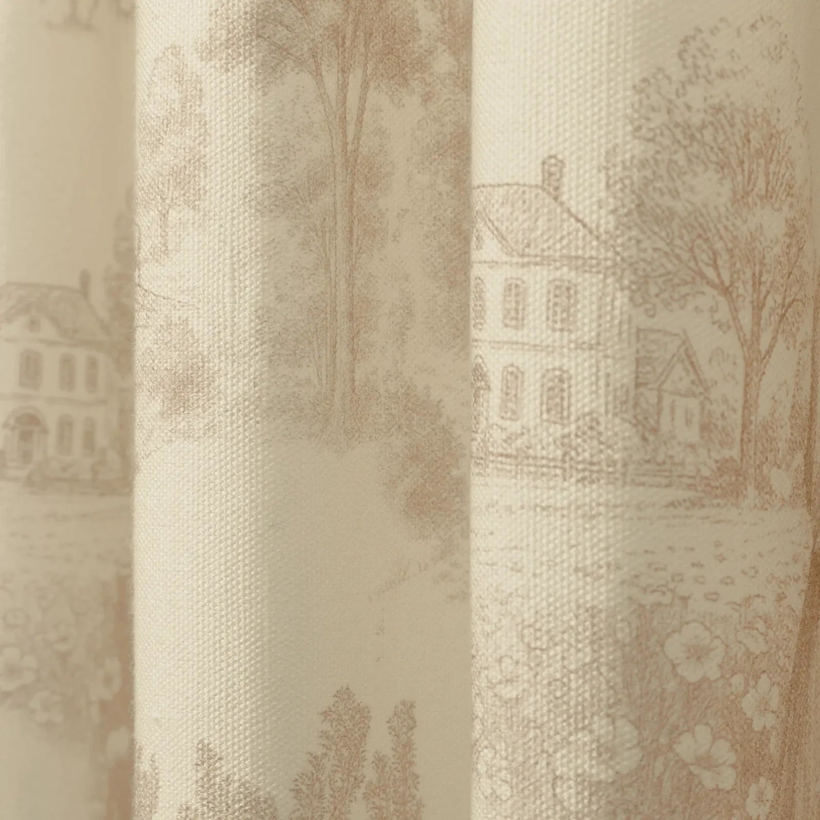 MS. MAVERICK MUSE x TWOPAGES Pastoral Printed Linen Cotton Pleated Curtains