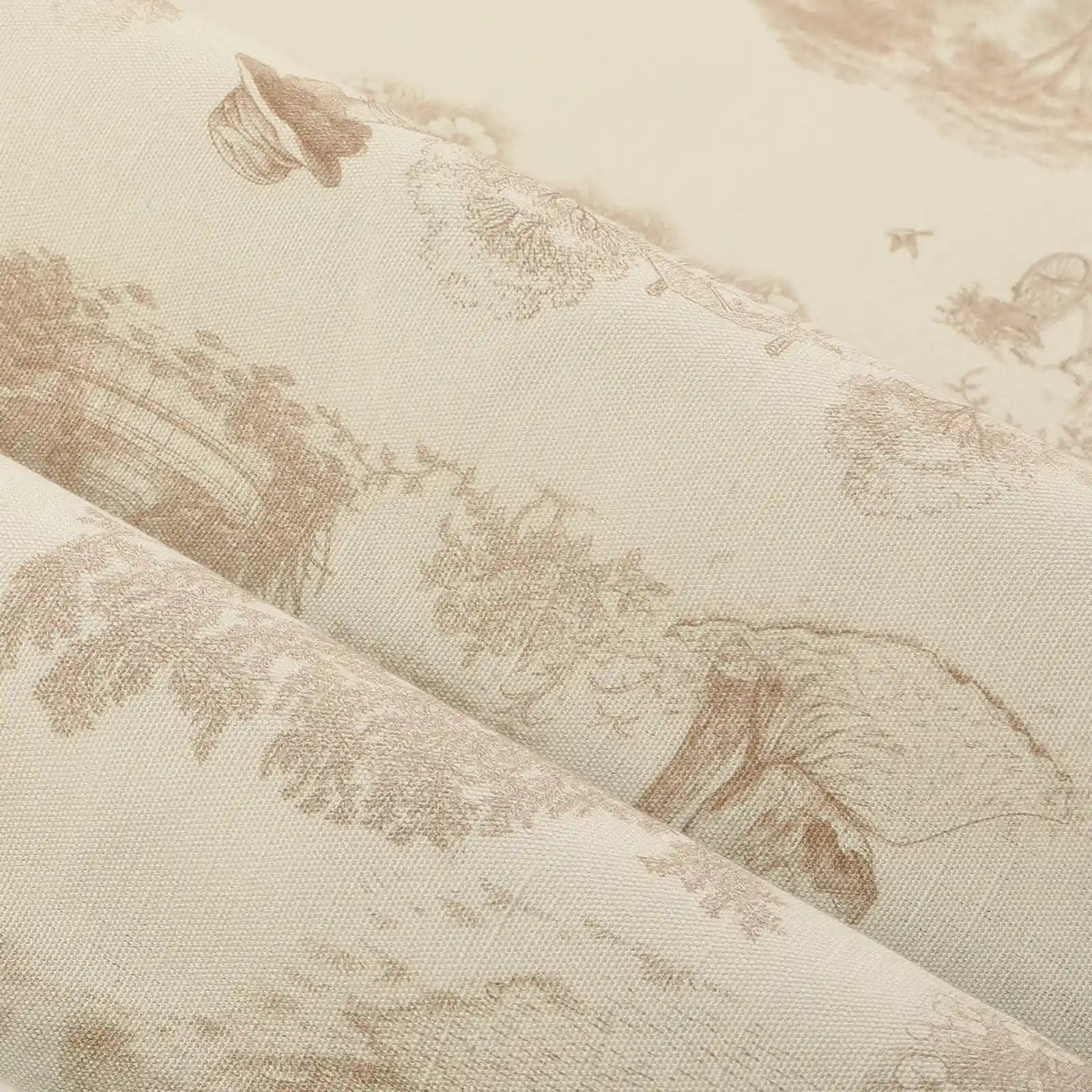 MS. MAVERICK MUSE x TWOPAGES Pastoral Printed Linen Cotton Pleated Curtains