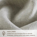 Doris 100% European Flax Linen Curtain Pleated?-TWOPAGES