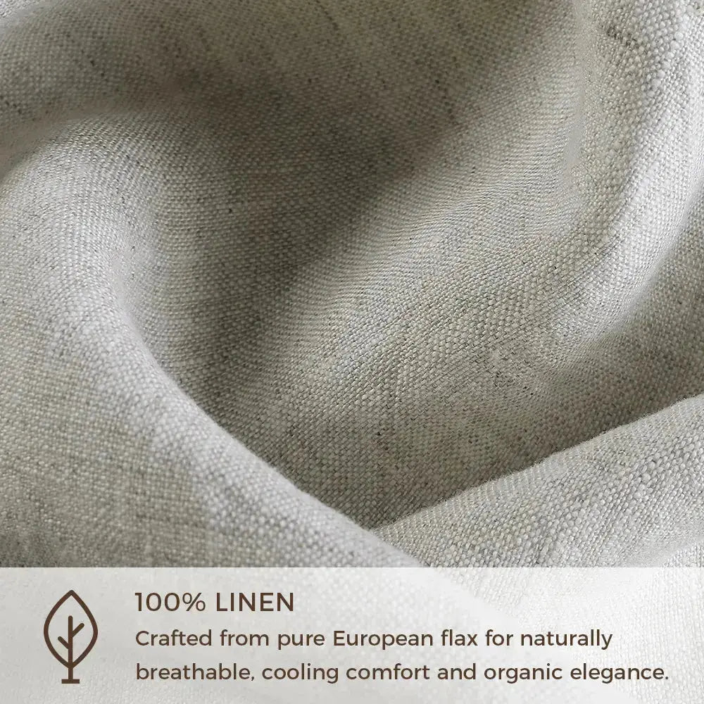 Doris 100% European Flax Linen Curtain Pleated?-TWOPAGES