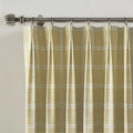 Stefana Silber Print Linen Blend Curtain Drapery Pleated?-TWOPAGES