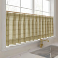 Stefana Silber Print Linen Pleated Cafe Curtains-?-TWOPAGES