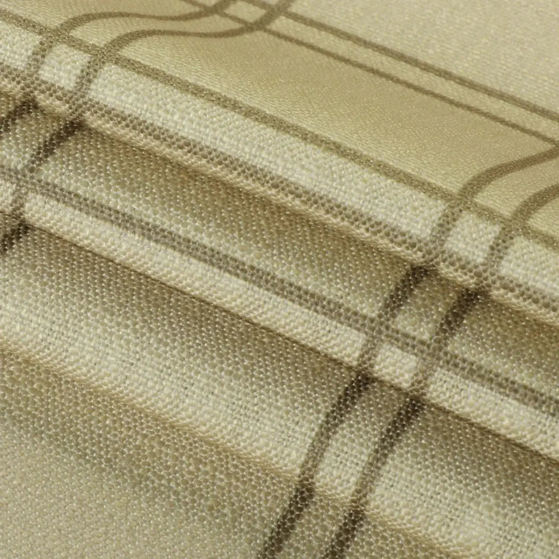 Stefana Silber Print Linen Blend Curtain Drapery Pleated?-TWOPAGES