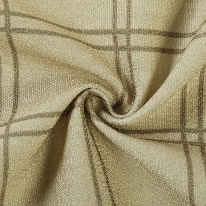 Stefana Silber Print Linen Blend Curtain Drapery Pleated?-TWOPAGES