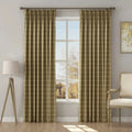 Stefana Silber Print Linen Blend Curtain Drapery Pleated?-TWOPAGES