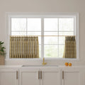Stefana Silber Print Linen Pleated Cafe Curtains-?-TWOPAGES