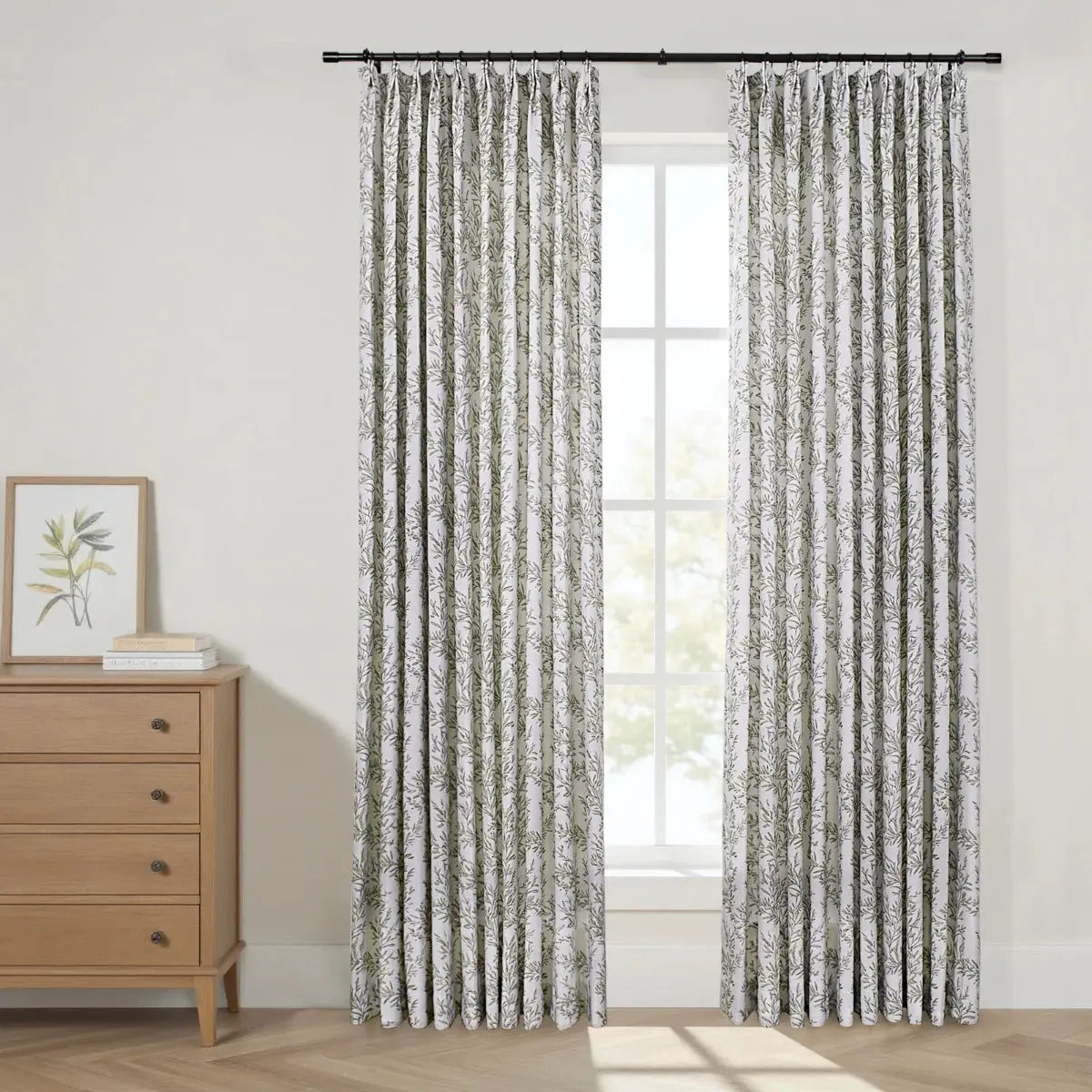 Sara Le Print Linen Drapery Pleated?-TWOPAGES