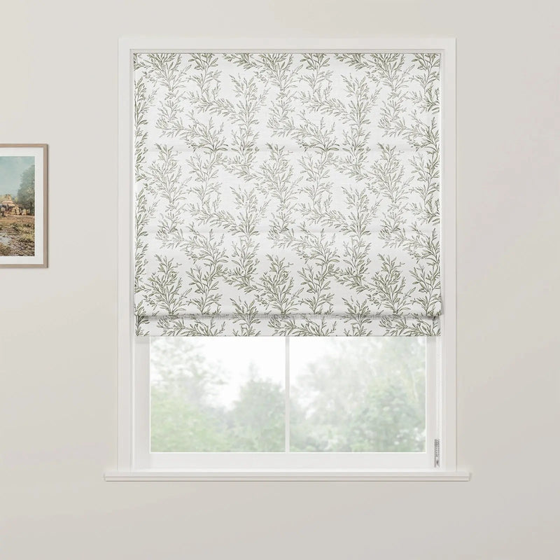 Sara Le Printed Roman Shade Cordless- -TWOPAGES