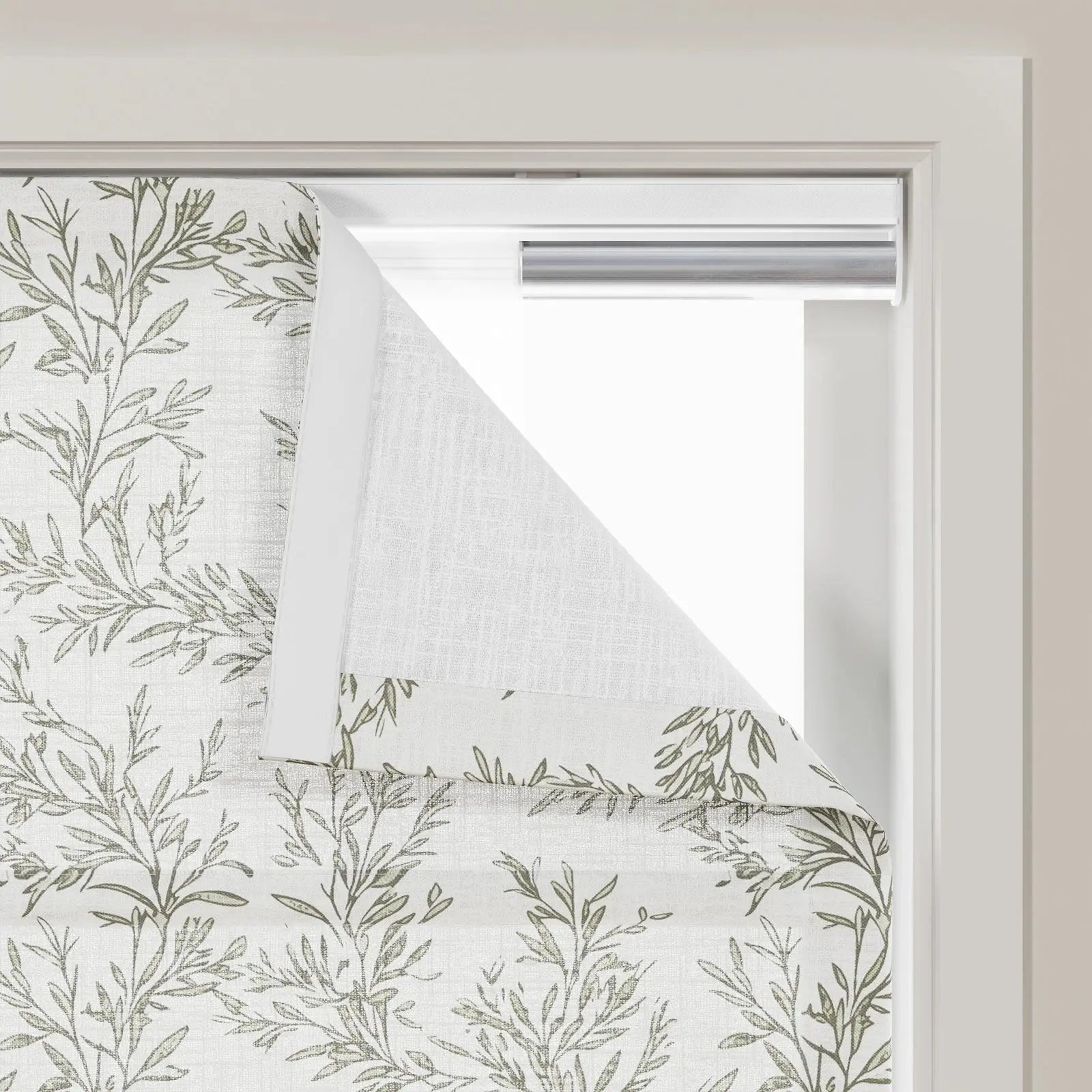 Sara Le Printed Roman Shade Cordless- -TWOPAGES