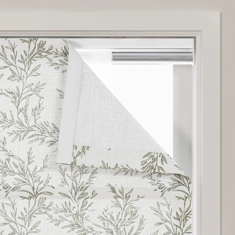Sara Le Printed Roman Shade Cordless- -TWOPAGES