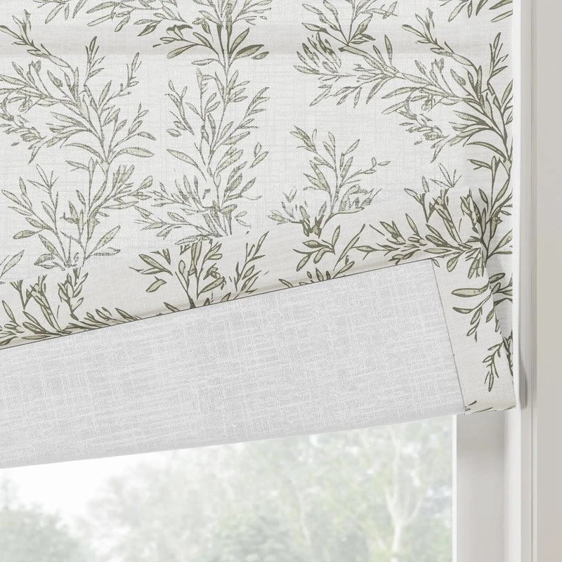 Sara Le Printed Roman Shade Cordless- -TWOPAGES