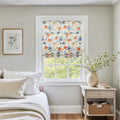 Holly Botanical Boho No-Drill Flat Fold Roman Blind Cordless