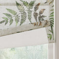 Holly Botanical Boho No-Drill Flat Fold Roman Blind Cordless