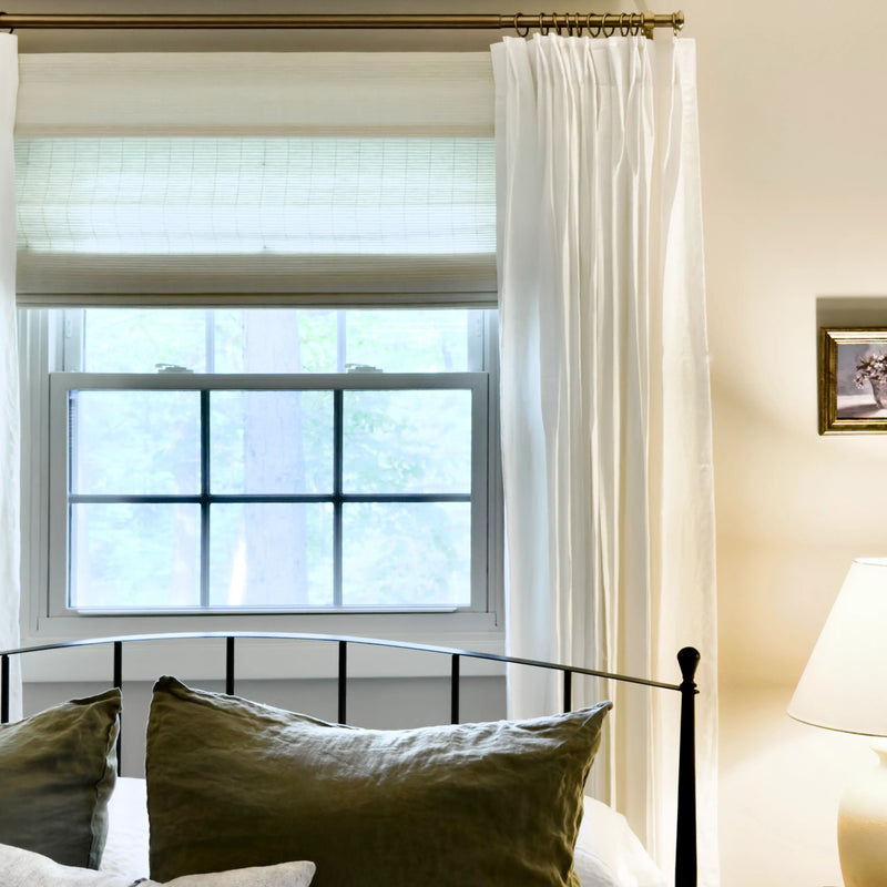 Lay Natural Flax Bamboo Woven Blind - Eggshell-?-TWOPAGES CURTAINS