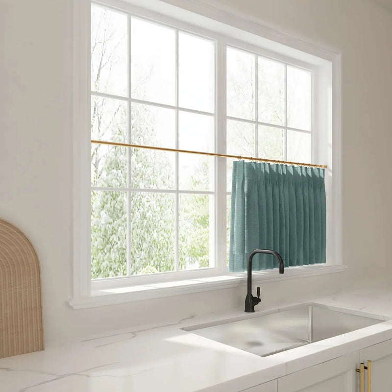 Liz Linen Pleated Cafe Curtains?-TWOPAGES