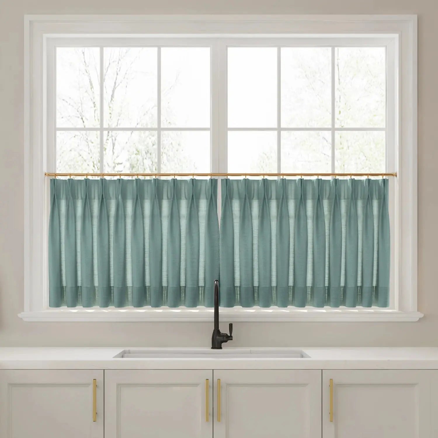 Liz Linen Pleated Cafe Curtains?-TWOPAGES