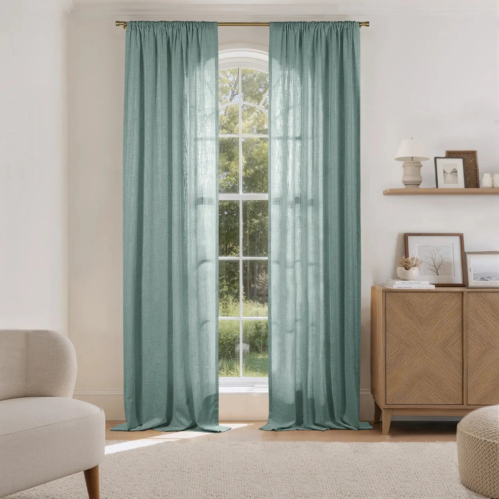 Liz Linen Drape Soft Top- -TWOPAGES