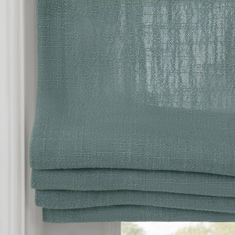 Liz Linen Flat Roman Blind Cord Lift
