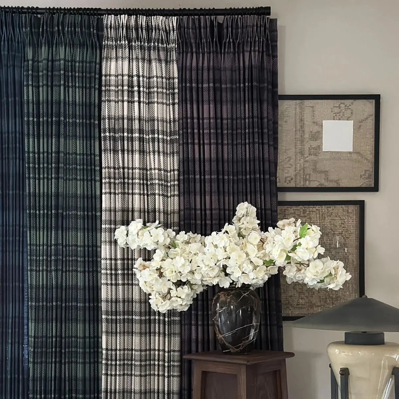 Sara Le Print Linen Drapery Pleated?-TWOPAGES