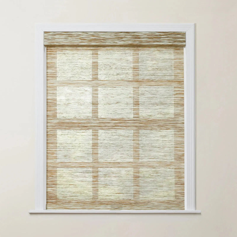 Rae Natural Jute Woven Wood Roller Blinds Cordless-?-TWOPAGES