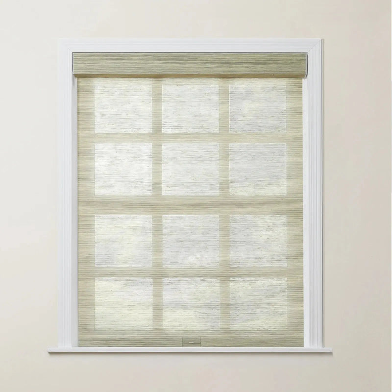 Rae Natural Jute Woven Wood Roller Blinds Cordless-?-TWOPAGES
