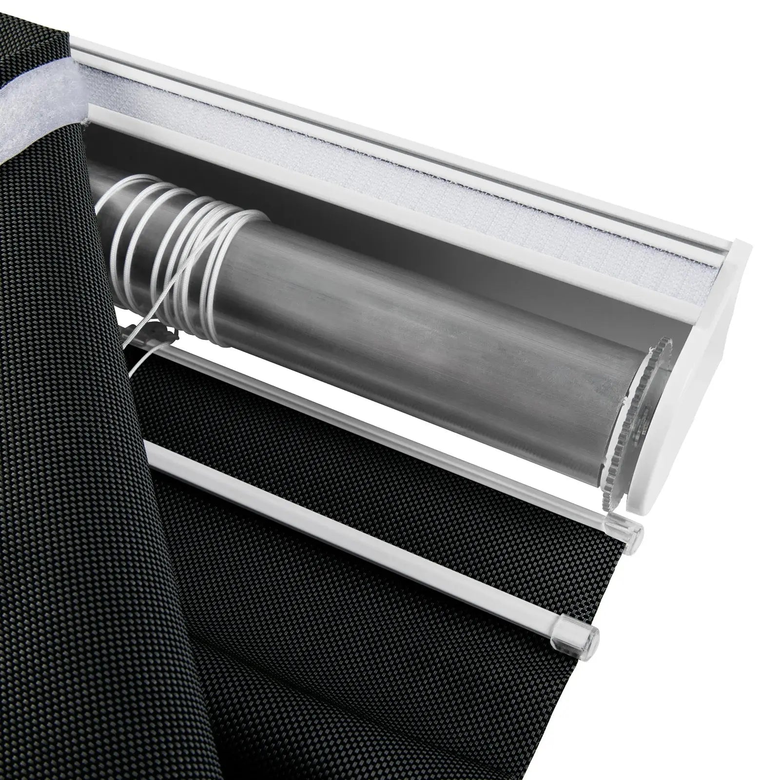 Alvin Motorized Sheer Room Darkening Roman Blind?-TWOPAGES