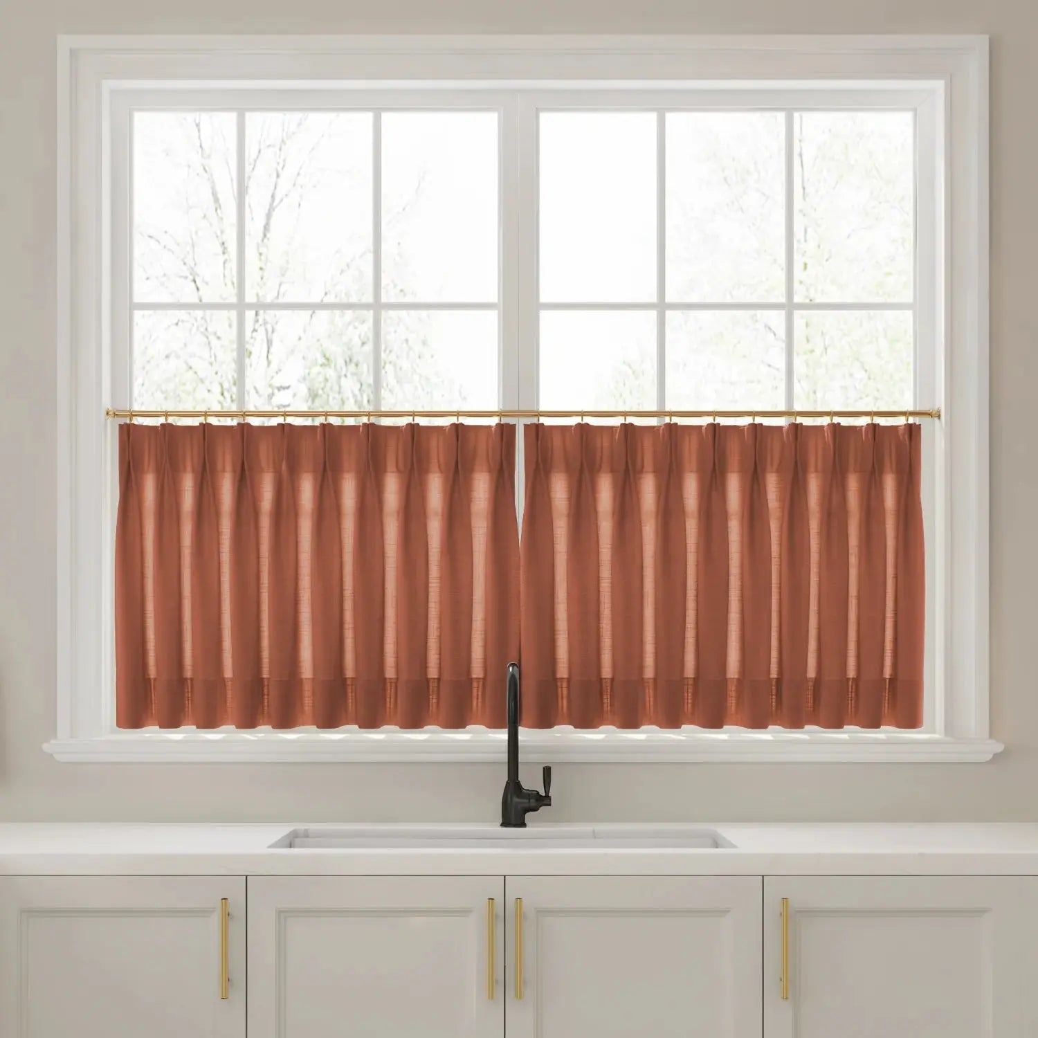 Liz Linen Pleated Cafe Curtains?-TWOPAGES